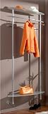 Design Wandgarderobe CARINA in Aluminium + Glas - Ausf�hrung
