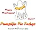 BOO Halloween Pumpkin Pie Fudge Box
