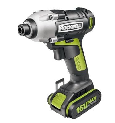 Rockwell RK2611K2 16-volt Lithium Powered Cordless Impact Driver with 2 Batteries