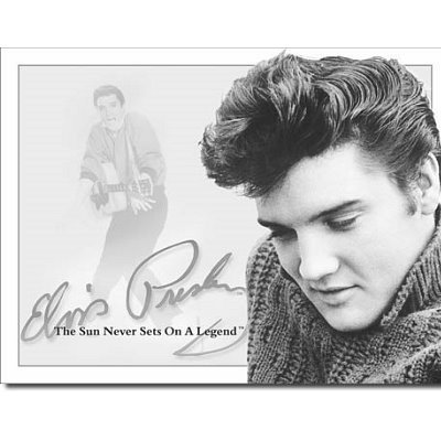 Elvis Presley - Sun Never Sets Tin sign