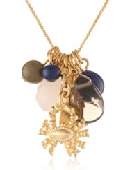 David Aubrey "Horoscope" Zodiac Cluster Necklace, 15"