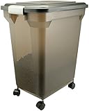 IRIS Premium Airtight Pet Food Storage, 55-Quart, Smoke