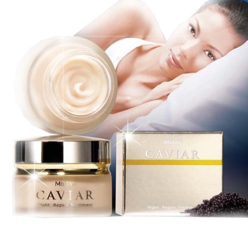 Beauty Set : 2 Units of Best Cream Caviar Anti-aging Night Repair Treatment Cream 30 Grams x 2 Packs [Free Facial Hair Epicare Spring A1Remover]