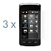 Clear Reusable LCD Screen Protector - 3 Packs for AT&T LG Vu CU920 Cell Phone