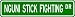 Nguni stick fighting Street Sign ~ Martial Arts Gift ~ Aluminum