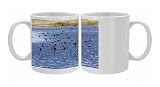 Red-winged Blackbirds - flock in flight over lake, at Sacramento National Photo Mugs