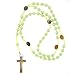Faux Pearl Green Rosary with Photographs