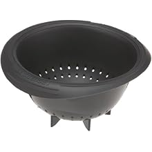 Le Creuset Silicone 1-Quart Berry Colander, Black
