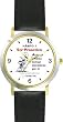 Habit 1 - To Be or Not to Be (Spanish Text) - DELUXE TWO-TONE WATCH from THE 7 HABITS - WATCH COLLECTION BY WATCHBUDDY&reg; - Arabic Numbers - Black Leather Strap-Size-Children's Size-Small ( Boy's Size & Girl's Size )