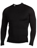 New Balance - Mens Performance Base Layer Compression Mock Neck Long Sleeve Top NB00917LS, Black