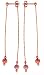 Jewelry : 14KT Tri Color Diamond Cut Ball Earrings