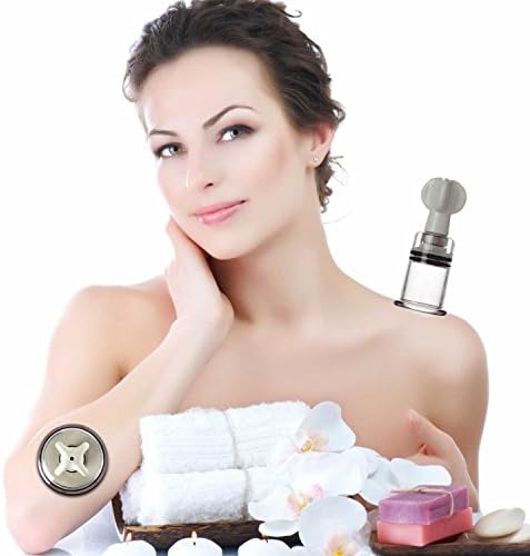 Uu Electric 8-cup Biomagnetic Chinese Cupping Therapy Cup Set 4 Different Size Glass