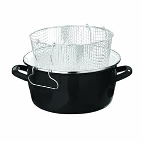 Premier Housewares 6 X 33 X 27 cm 5 L Deep Fryer with Pyrex Lid, Black