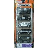 Mattel Matchbox Police SWAT Law Enforcement Fleet 5 Pack 1:64 Scale Die Cast Cars by Matchbox
