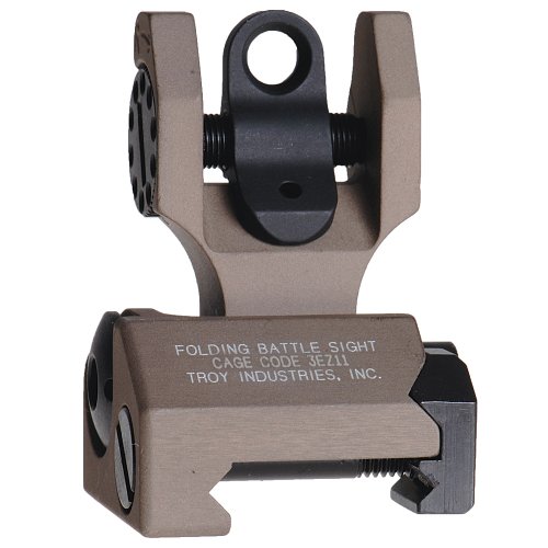 Troy Industries Folding Battle Sight Rear (Flat Dark Earth)