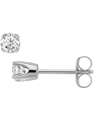 Round Cut Diamond Stud Promo Quality in 14k White Gold (0.50 ctw, J-K color, I2 clarity)