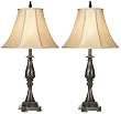 Set of Two Bronze Classic Table Lamps
