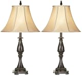 Set of Two Bronze Classic Table Lamps