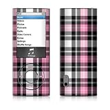 Apple iPod nano 第5世代/5th用カバーデコレーションスキンシール【Pink Plaid】