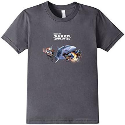 Kids Hungry Shark Evolution: Megalodon T-Shirt 8 Asphalt