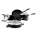 Circulon Elite Hard Anodised Cookware 5-Piece Saucepan Set