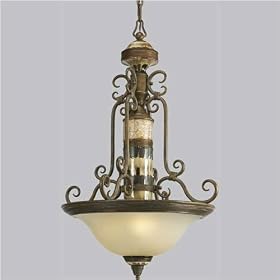 Bella Rustica Inverted Pendant in Desert Sand by Progress Lighting