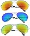 Fiore® 3 Pack Aviator Sunglasses Classic Metal w/Spring Hinges