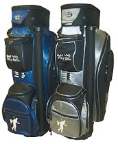 QUIT WORK PLAY GOLF 14 WAY CART BAG NAVY/BLACK
