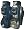 QUIT WORK PLAY GOLF 14 WAY CART BAG NAVY/BLACK