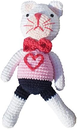 iHanco I Love You Kitty Knitting DIY Kit White