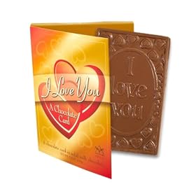 "I love You" Milk Chocolate Greeting Card
