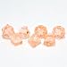 GameScience: Polyhedral 7-Die Set - Translucent / Gem Un-Inked Precision Edge Dice - Sunstone (Laser Orange)