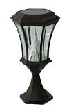 Gamasonic GS-94P Deck or Patio Victorian Solar LED Lamp Post, Black