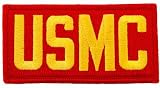 USMC Embroidered Patch US Marine Corps Colors Military Letters Iron-On Emblem