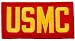 USMC Embroidered Patch US Marine Corps Colors Military Letters Iron-On Emblem