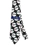 John Ashford Holiday Tie - Santa Ice Fish - Black