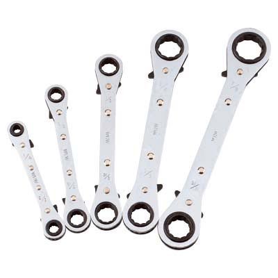 Ratchet-Action Box-End Wrench Set