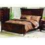 Homelegance 565PKB-1CK Espresso Levanto Modern California King Sized Panel Bed with Birds-Eyed Headb