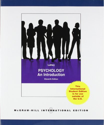 Psychology: An Introduction, by Benjamin B Lahey