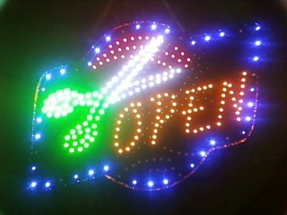 Hair Open Led Sign 2011 Style