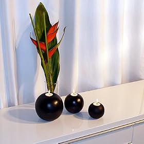 Teak 3-BALL Tealight Candle Holder Premium Plantation Teak Wood