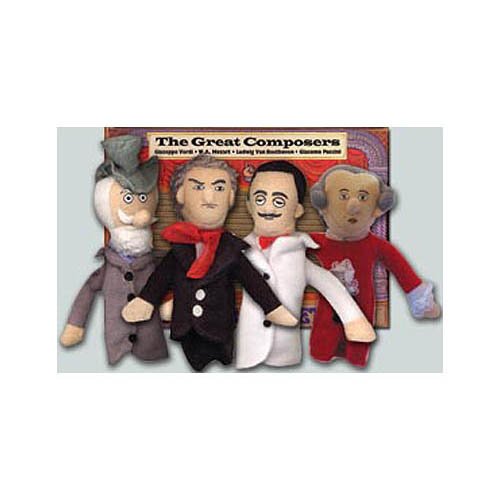 Childrens Toyshop  Toys : COMPOSERS FINGER PUPPET SET