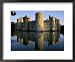 Bodiam Castle Reflected in Moat, Bodiam, East Sussex, England, United Kingdom Places Framed Art Poster Print by Ruth Tomlinson, 22x18