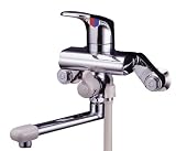 ミズタニバルブ 【浴室用シャワー混合栓】 壁付シングルシャワー水栓 グレーハンドル MB300DX