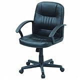 サイバーコム ローバックレザーチェア SC-45S-1 ブラック