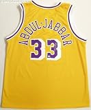 Kareem Abdul-Jabbar Signed Lakers Throwback Gold Custom Jersey