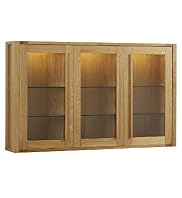 Sonoma Light 3-Door Glazed Top Unit with Lights