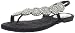 Naughty Monkey Women's Diverse Thong Sandal,Black,6 M US