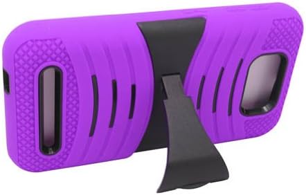 Windowcell for BLU Studio 5.5 D610a - Heavy Duty Armor Style 2 Case with Stand (purple)