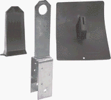 AO Safety 94053 Safewaze Two-Foot-by-Eight-Foot Permanent Roof Anchor